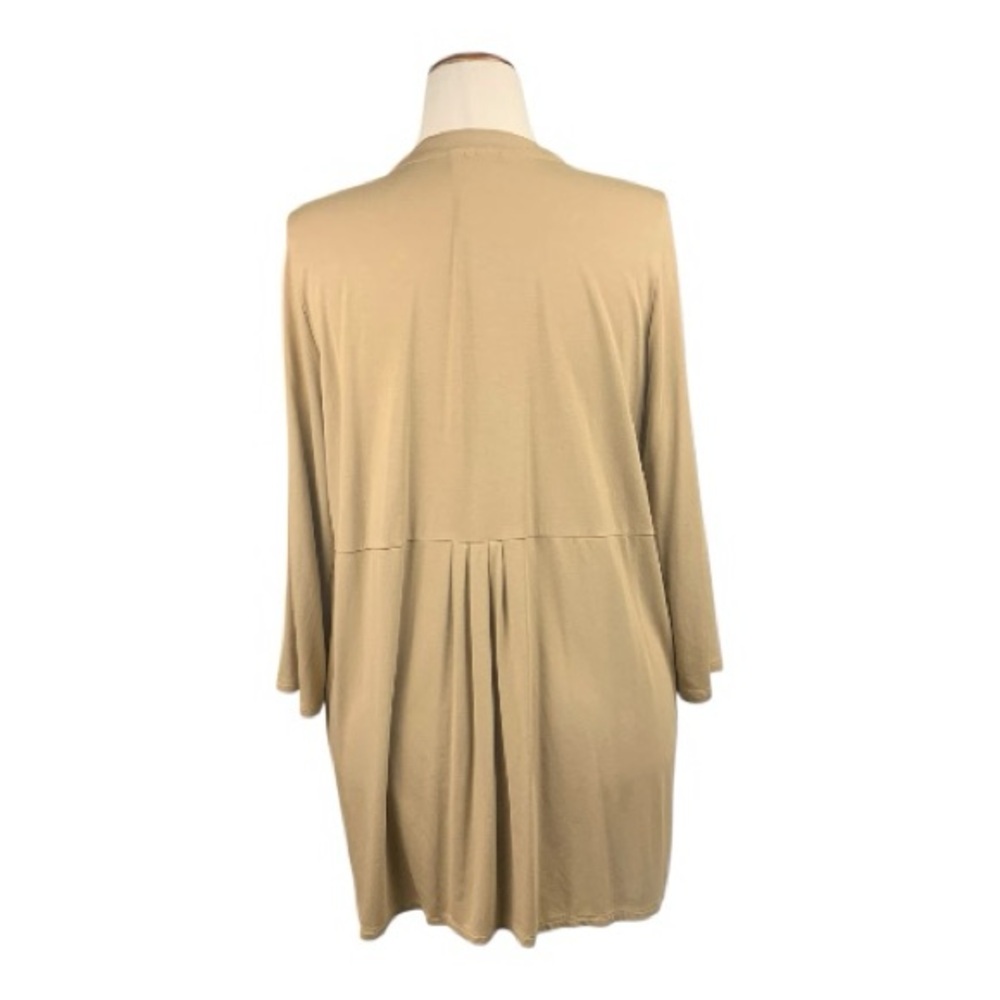 J. Jill Wearever Collection Tan Women's Open Front Cardigan Lightweight Sz‎ LP - Picture 4 of 14